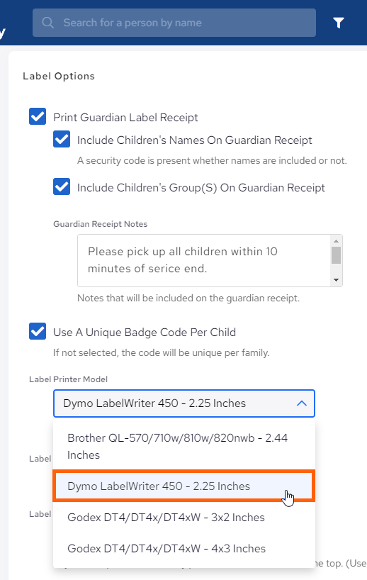 ChMS-Check-In-Station-Select-Dymo-Printer.png