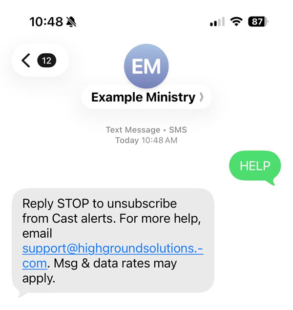 ChMS SMS Text Message Troubleshooting - reply HELP to our shortcode.jpg